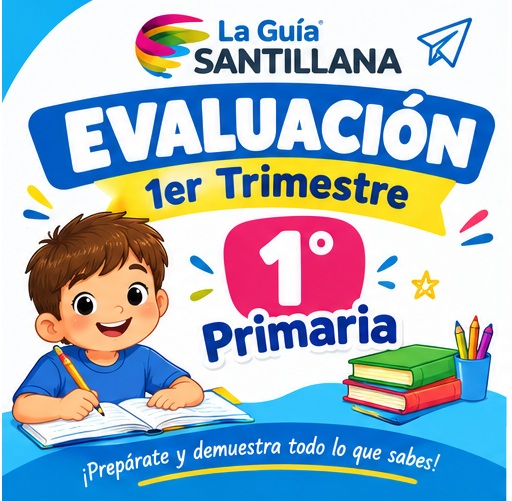 Portada de Examen del Primer Trimestre de 1.º de Primaria