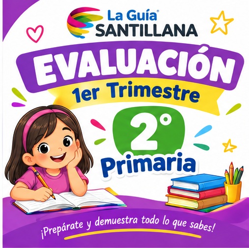 Portada de Examen del Primer Trimestre de 2.º de Primaria