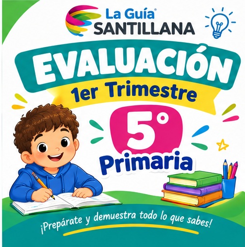 Portada de Examen del Primer Trimestre de 5.º de Primaria