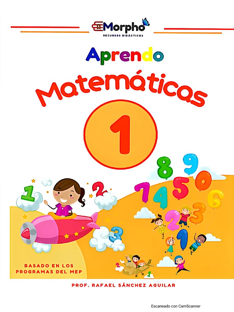 Portada de Aprendo Matematicas 1° Primaria